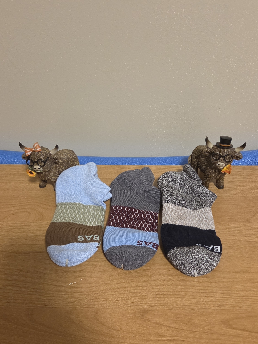 Bombas 3 Pair Of Socks - Light Blue, Gray, Charcoal